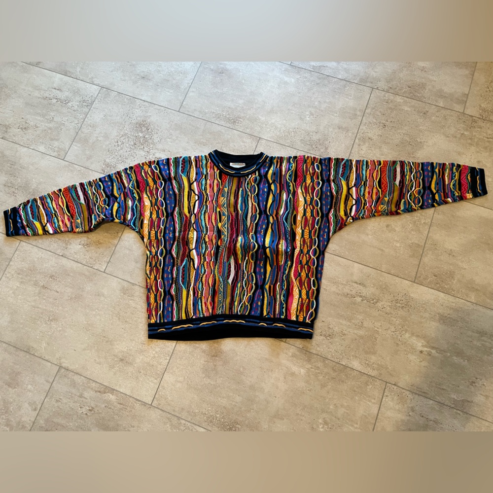 Coogi Crewneck Multi-Color Size M